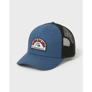 Quiksilver | Suns Out Cotton Chino Twill Trucker Hat | Men's 100% Cotton Embroidered Logo Adjustable Strap | Surf & Swim & Beach Days