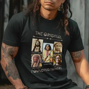Native American Original Founding Fathers T-Shirt/Hoodie/Sweatshirt - Unisex Comfort Fit Cotton Tee Casual Jersey Knit Menswear
