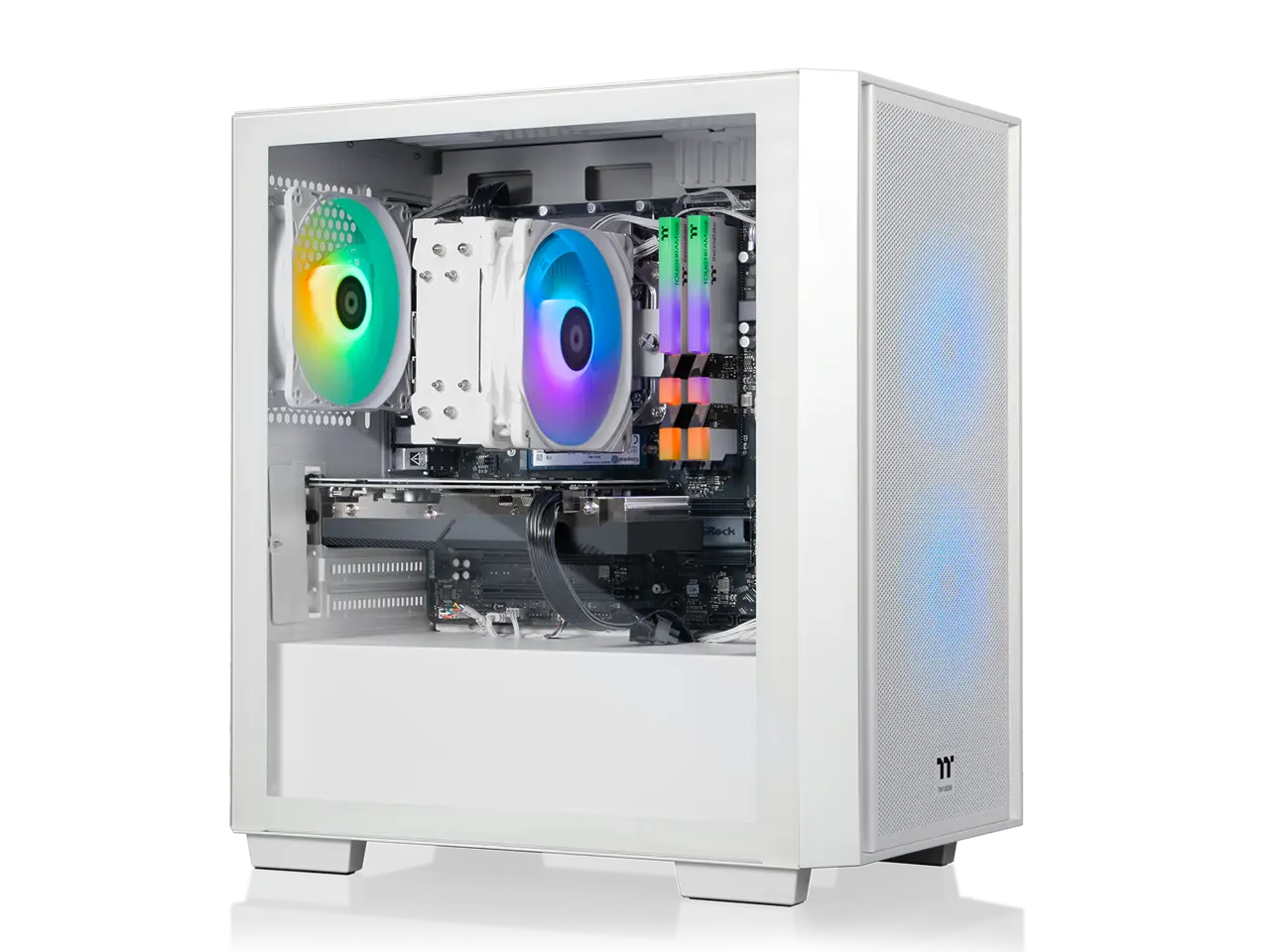 Thermaltake Gaming Desktop PC NE R76-H16 AMD Ryzen 7 5700 16GB DDR4 1TB SSD AMD Radeon RX 7600 Windows 11 Home