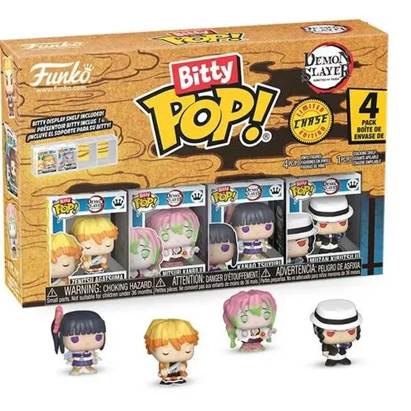 Demon Slayer Zenitsu Agatsuma Funko Bitty Pop! Mini-Figure 4-Pack - Specialty