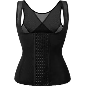 Women's Tummy Control Shapewear High Waist Tummy Trimmer Vest Firm Compression Body Shaper for Postpartum Recovery with Bust Lift and Slimming