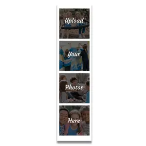 2x6" Clear Acrylic Magnetic Photo Frame - Portable Photo Strip for Car, Office & Desktop Decoration Transparent Round