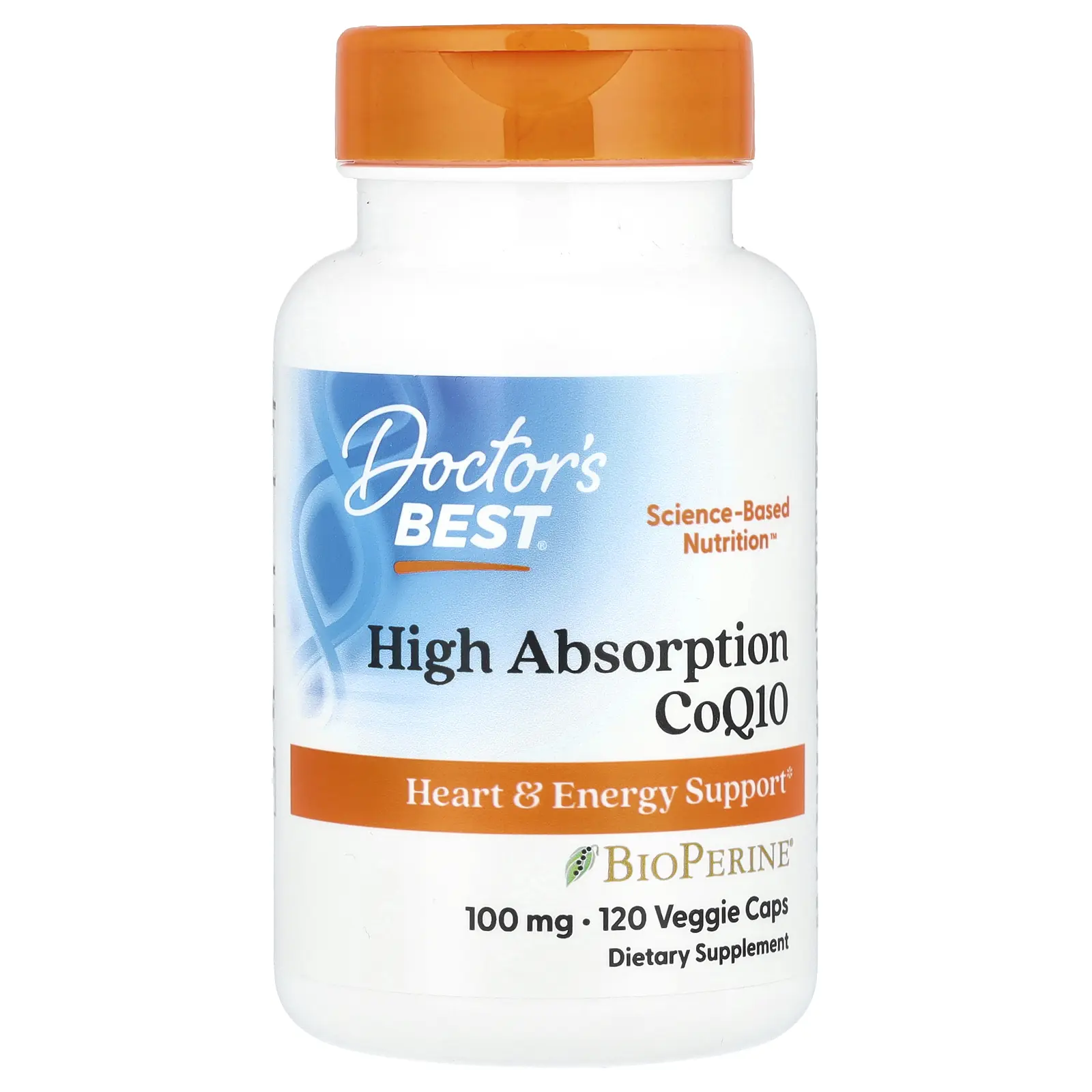 Doctor's Best High Absorption CoQ10 with BioPerine®, 100 mg, 120 Veggie Caps