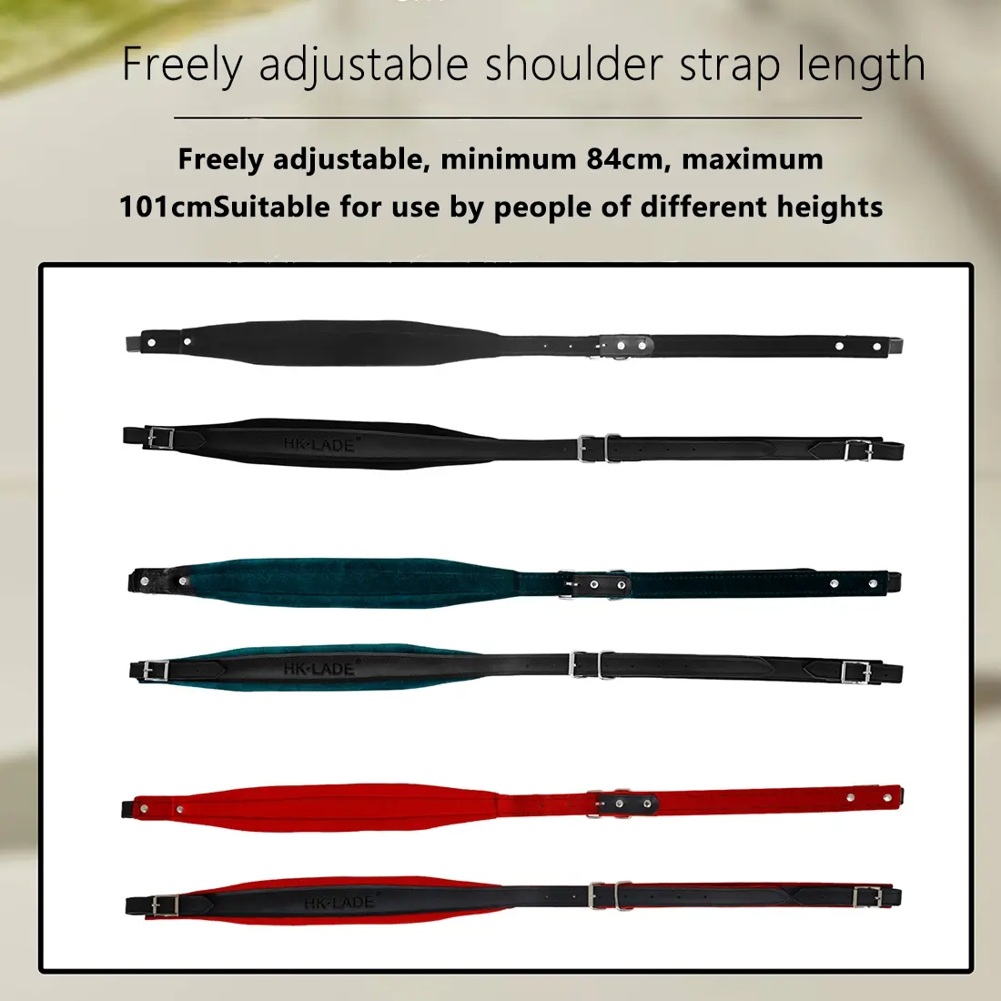 Professional Accordion Shoulder Strap, Velvet & Leather Adjustable Universal Design (16-120 Bass), Durable Musical Instrument Accessory