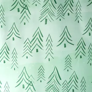 Abstract Trees Christmas Flat Wrap