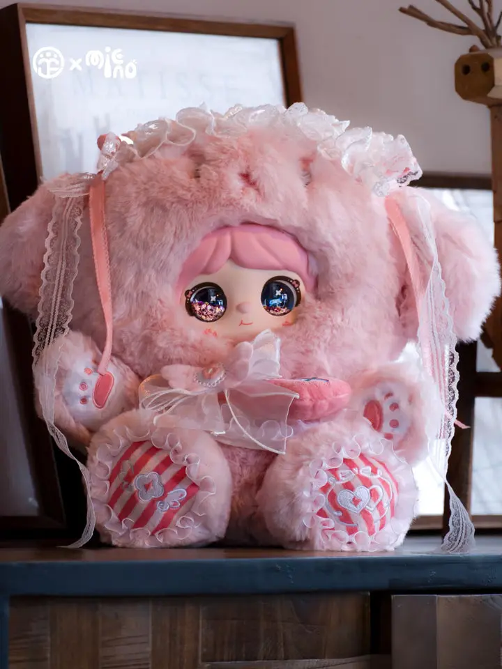 Mielno 800% Dreamland Bureau Series Fluffy Blind Box Doll, Kawaii Collectible Stuffed Figure, Soft Cute Stuffed Animal Toy, Kawaii Stuffed Animals, Soft Stuffed Collectible
