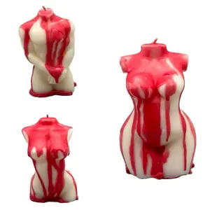 Bloody Torso Candle - Halloween Decorative Prop for Spooky Atmosphere