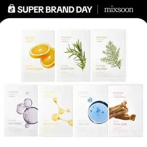 [mixsoon Official Shop] Korean Daily Face Mask Pack - 20ml x 10ea, Brightening, Calming, Moisture-Boosting for Smooth, Radiant Glass Skin