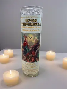 DIVINA PROVIDENCIA VELADORA PREPARADA, Divina Providencia Prepared Veladora Candle, Healthcare & Therapy Essential Oil Aromatherapy Candle