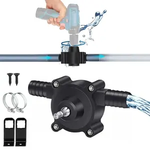 Portable Electric Drill Pump, Diesel Oil Fluid Water Pump, Mini Hand Self-Priming Liquid Transfer Pump, Fuel Transfer Pump, Garden Outdoor Tool