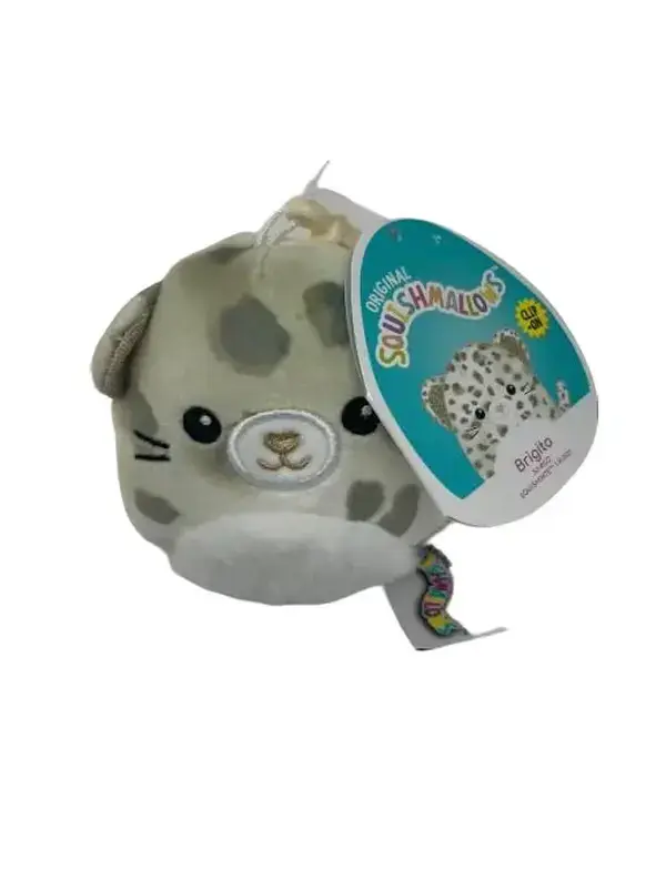 Official Kellytoy Squishmallows Brigita the Cheetah 3.5" Clip on Stuffed Plush