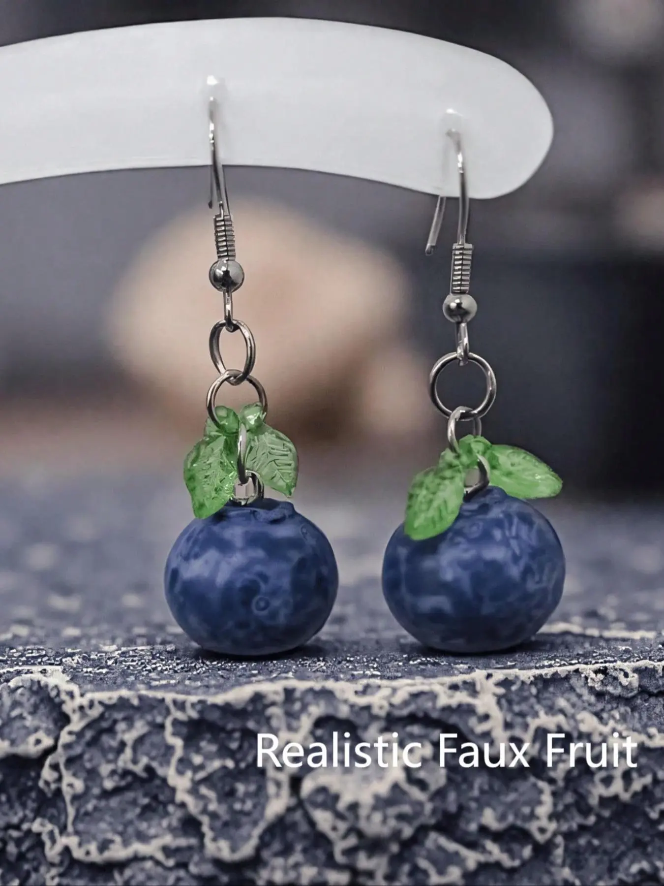Cute Blueberry Earrings Set, Fruit Veggie Earrings, Fun Design, Perfect Gift Idea, Stylish Accessory for Women, Cute Jewelry for Everyday Wear, Trendy Jewelry, Fashion Earring, Fashionable Jewelry Accessories, Casual Earrings Set