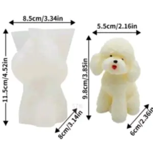 Poodle Dog Silicone Mold