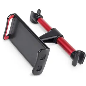 Car 360 Degree Rotating Push-Pull Tablet Holder, Adjustable Holder, Anti-Slip Shockproof Universal Stand, Compatible with iPad Samsung Tablets, Car Seat Support Mount