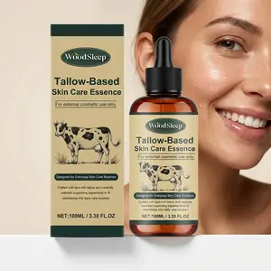 Tallow Serum, Tallow Anti-Aging Essence, Smoothing, Moisture Locking, Moisturizing, Hydrating, Improves Skin Texture, Fast Absorbing, Non-Greasy, 3.38 Fl Oz