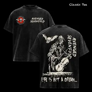 A7X Band Tee – Avenged Sevenfold Tour 2025 T-Shirt Vintage Washed Heavy Metal Hard Rock Heavy Cotton Oversize Unisex Retro Graphic Streetwear Music Fanwear Edition