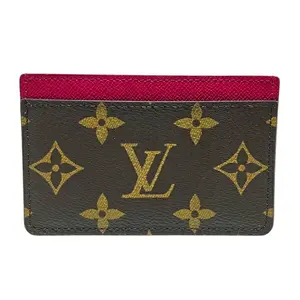 Pre-owned Louis Vuitton Canvas Small Leather Goods Monogram Card Case