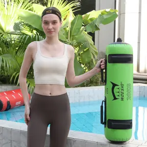 Water-Filled Weighted Fitness Energy Bag, Portable Stability Training Sandbag Replacement, Home Gym Core & Balance Workout Equipment