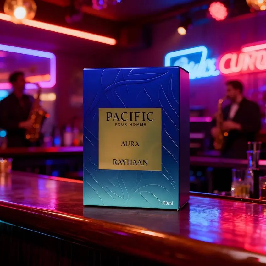 NEW Rayhaan Pacific Aura Eau de Parfum for Men 3.4 oz/ 100 ml