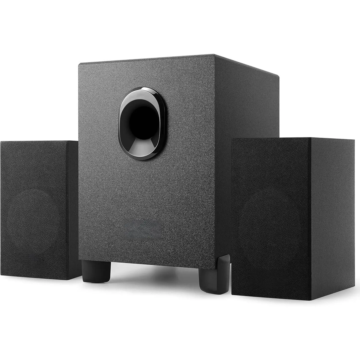 OROW S211  USB- 2.1 Multimedia Speakers System with Subwoofer,16W Computer Speakers, Bass,3.5mm Audio Inputs, for PC/PS4/TV (Wooden)