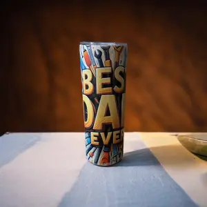 Customized Everyday Tumbler Reusable Insulated Cup for Hot & Cold Drinks Double-Wall Spill-Resistant Lid Durable Materials Drinkware Water Bottles