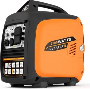 2500-Watt Generator, CO Shutoff Inverter Generators for Home Use, Portable, Gas Powered, Adjustable Eco-Mode & Low Noise, Parallel Capable, EPA Compliant