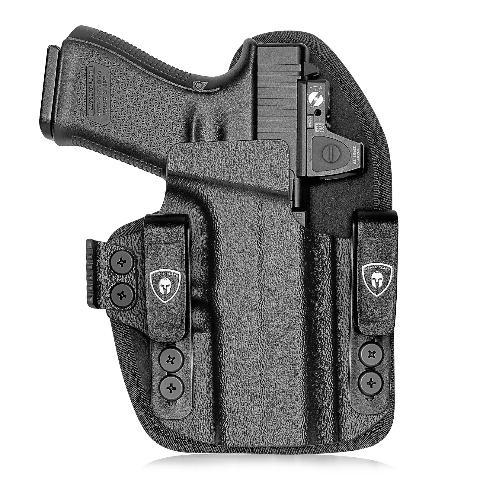 WARRIORLAND Universal Hybrid Kydex Holster Fit over 100 Models, Fit G17 G19, Glock 17 Gen 6， Glock 45 Gen 6，Taurus G2C G3C, Sig P365XL P320, Springfield 1911 XD45, W/Claw,Not fit Light/Laser,Right Hand, DealsforYouDays, Competition