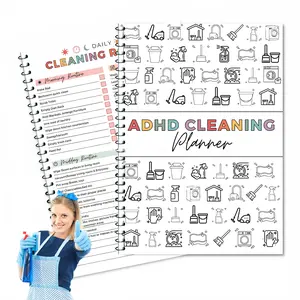 ADHD Household Cleaning Planner Notebook, Daily Cleaning Checklist & Weekly Monthly Schedule Organizer, Routine Tracker for Home Chores, Easy-to-Use Cleaning Management Journal for Adults & Families outdoorfun
