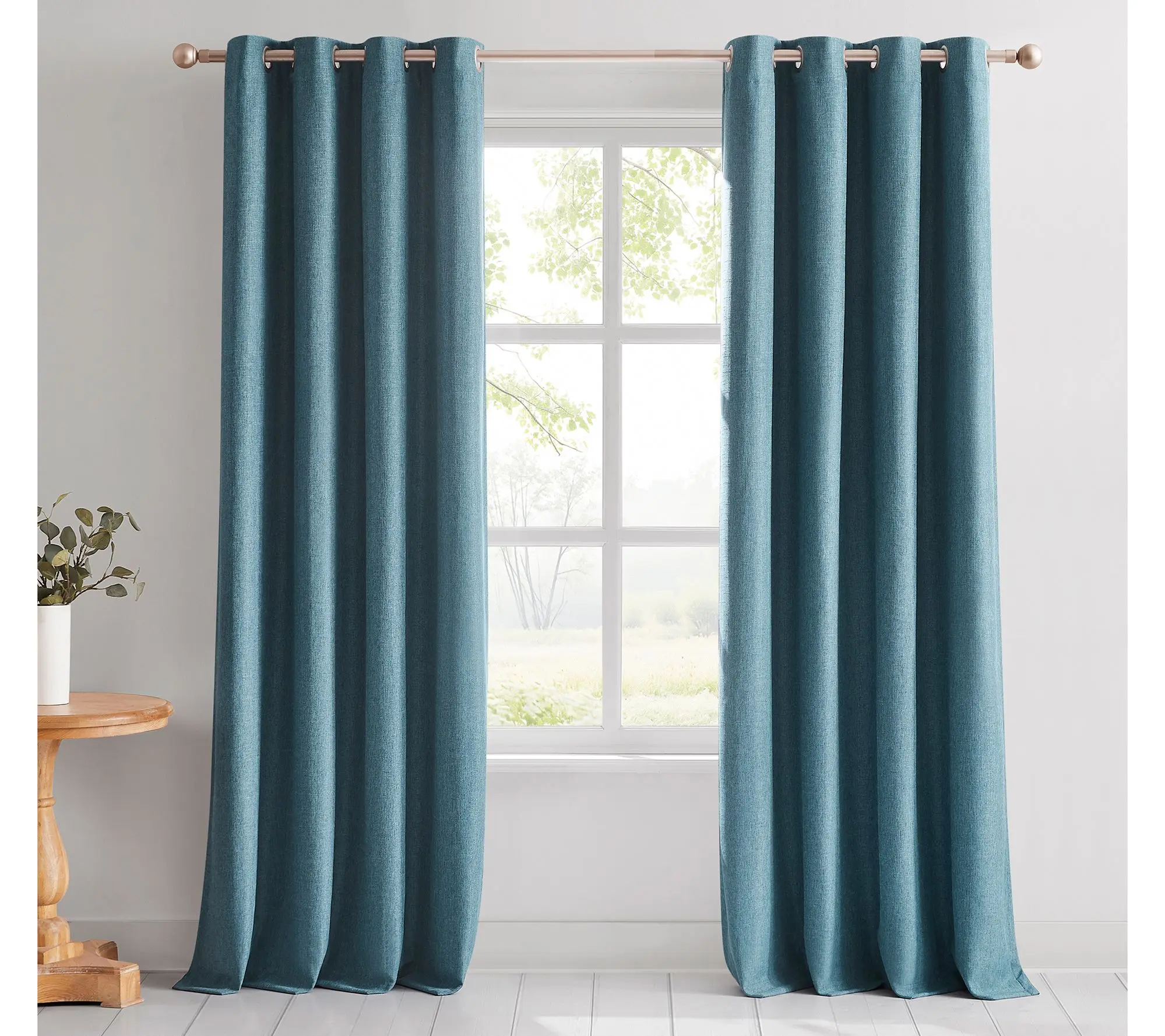 Lush Decor Meena Slub Blackout Window Curtain 2 Panels