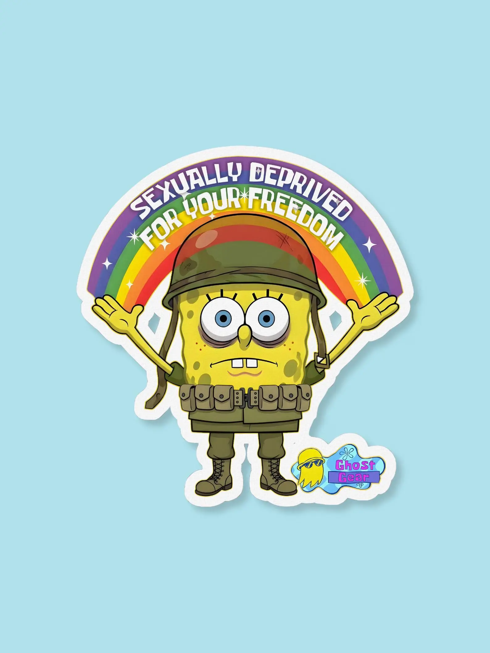 FreakBob SoldierPants Tactical Meme Sticker | Ghost Gear EXCLUSIVE