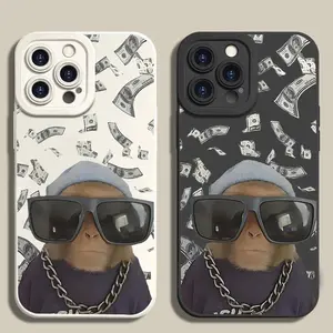 Cool Monkey Pattern Phone Case, TPU Soft Silicone,Fully Protected and Shockproof Suitable for IPhone 17 16 15 Pro Max 14 Plus 13 12 11