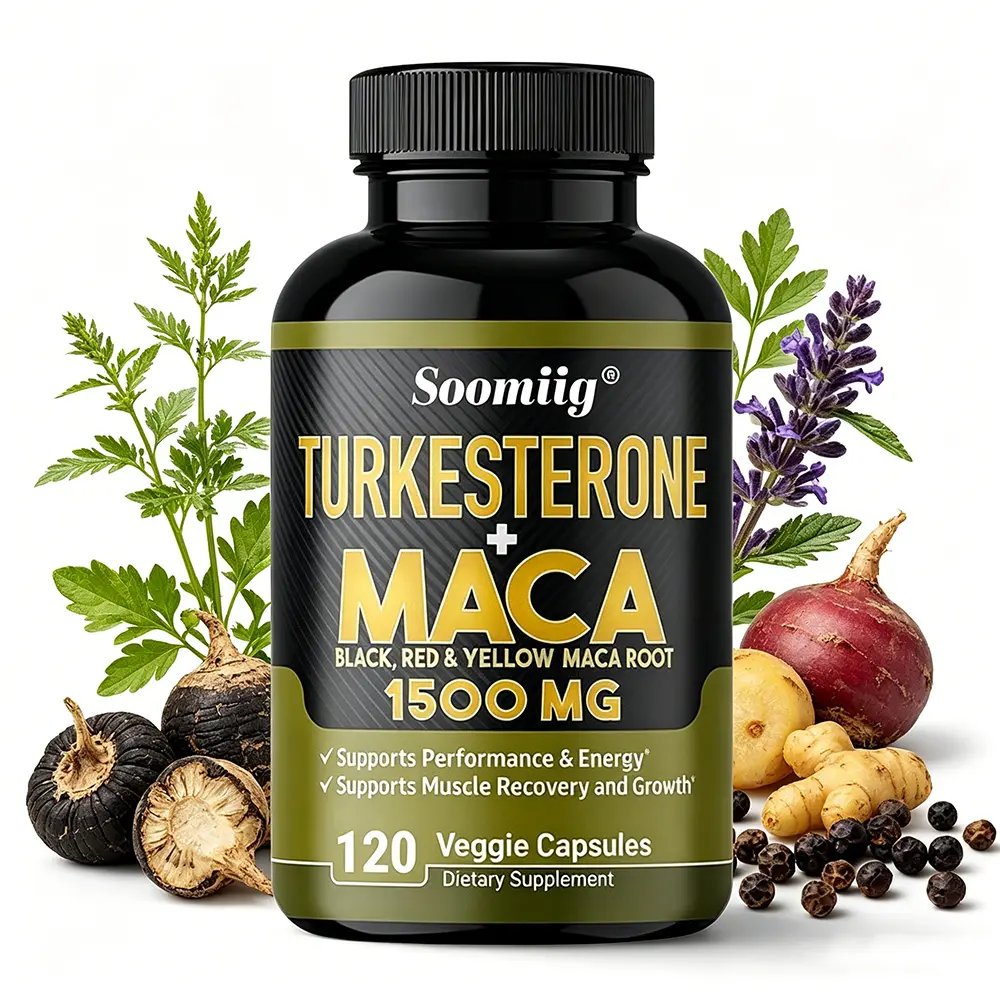 Soomiig Turkesterone & Maca Root 1500mg - Advanced Mood & Energy Support Complex