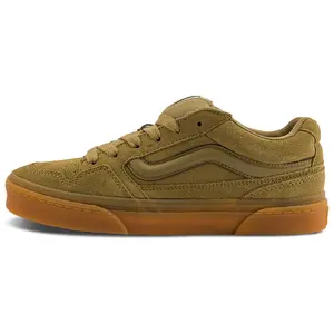 Vans Caldro Low-Top Skate Shoes for Men and Women with Comfortable Thin Sole in Green-Brown Trending Shoes, House White Official Shoes to Get / Maison Mihara Verifiable, with credentials and supporting global authentication