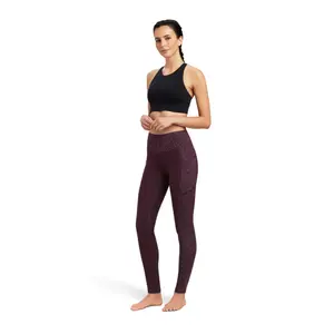Ariat® Ladies E0S Lumina Full Seat Mulberry Red Leggings 10041314