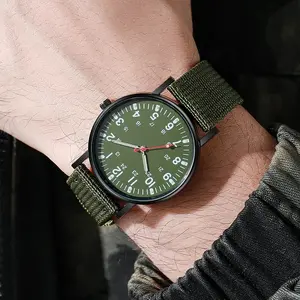 Men’s Military Sports Watch – Casual Analog Quartz Wristwatch with Nylon Band for Outdoor & Everyday Wear