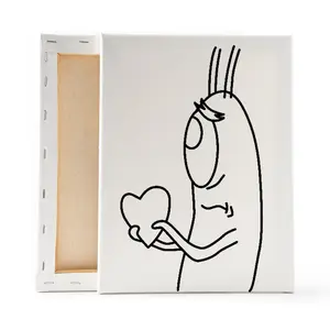 Sad Plankton Inspired Pre-Sketched Canvas