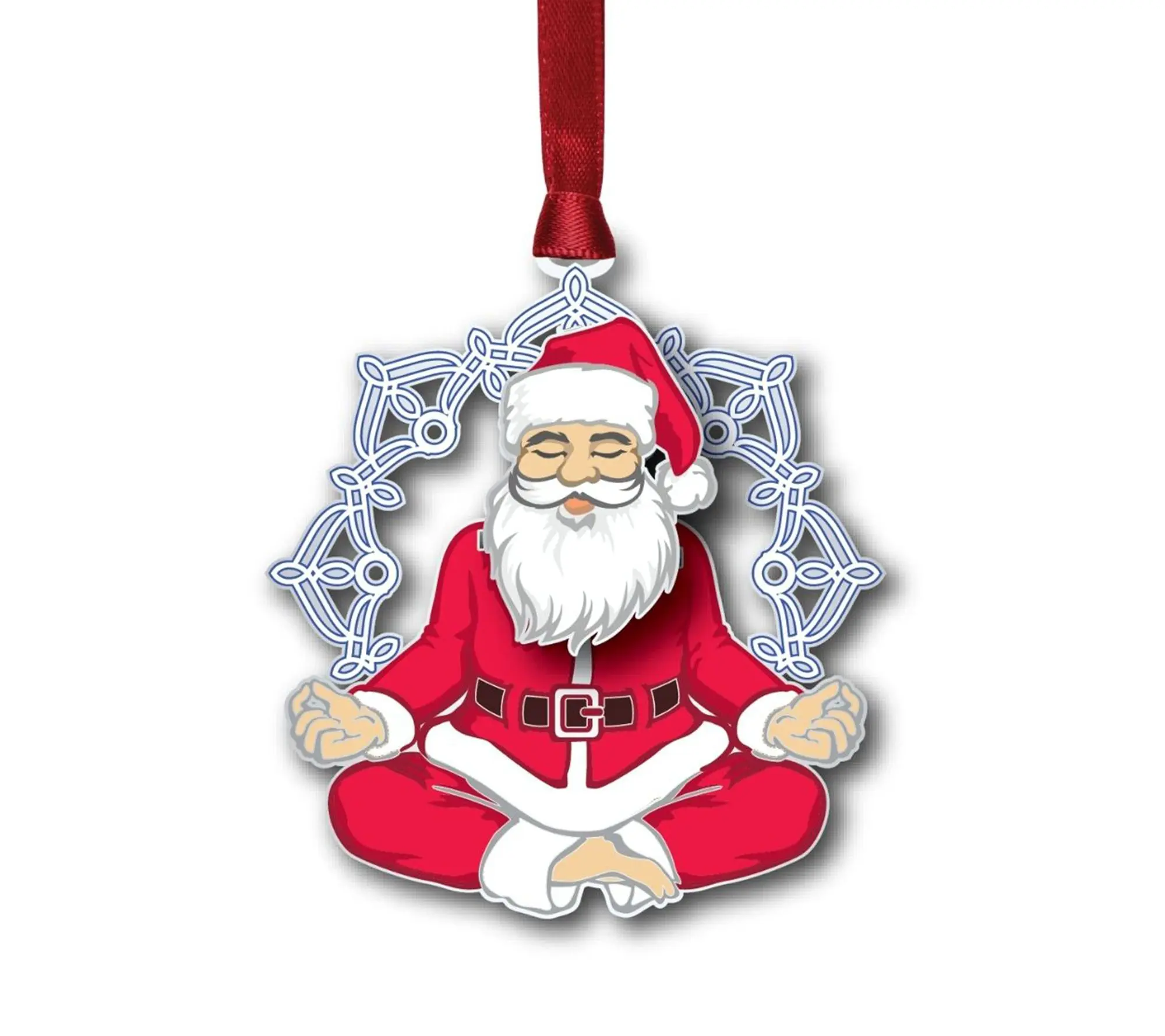 Beacon Designs Namaste Santa Ornament