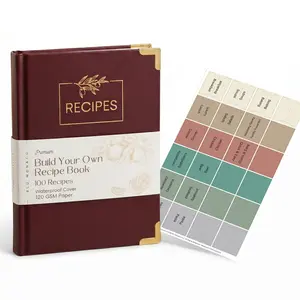 Premium Recipe Book • Vegan Leather • 100 Recipes + Tabs