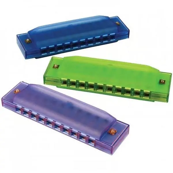 Harmonica, Semi-Transparent with Case