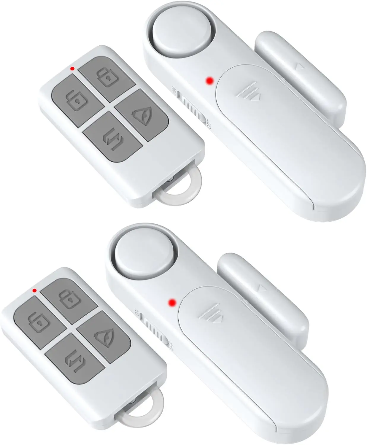 Door  When Opened with Remote (2 Pack), Window Sensor Alarms for Home ,  Safety, Dementia, Sliding Glass Door, 120dB Burglar Alert for House Garage/Apartment/Business Entry