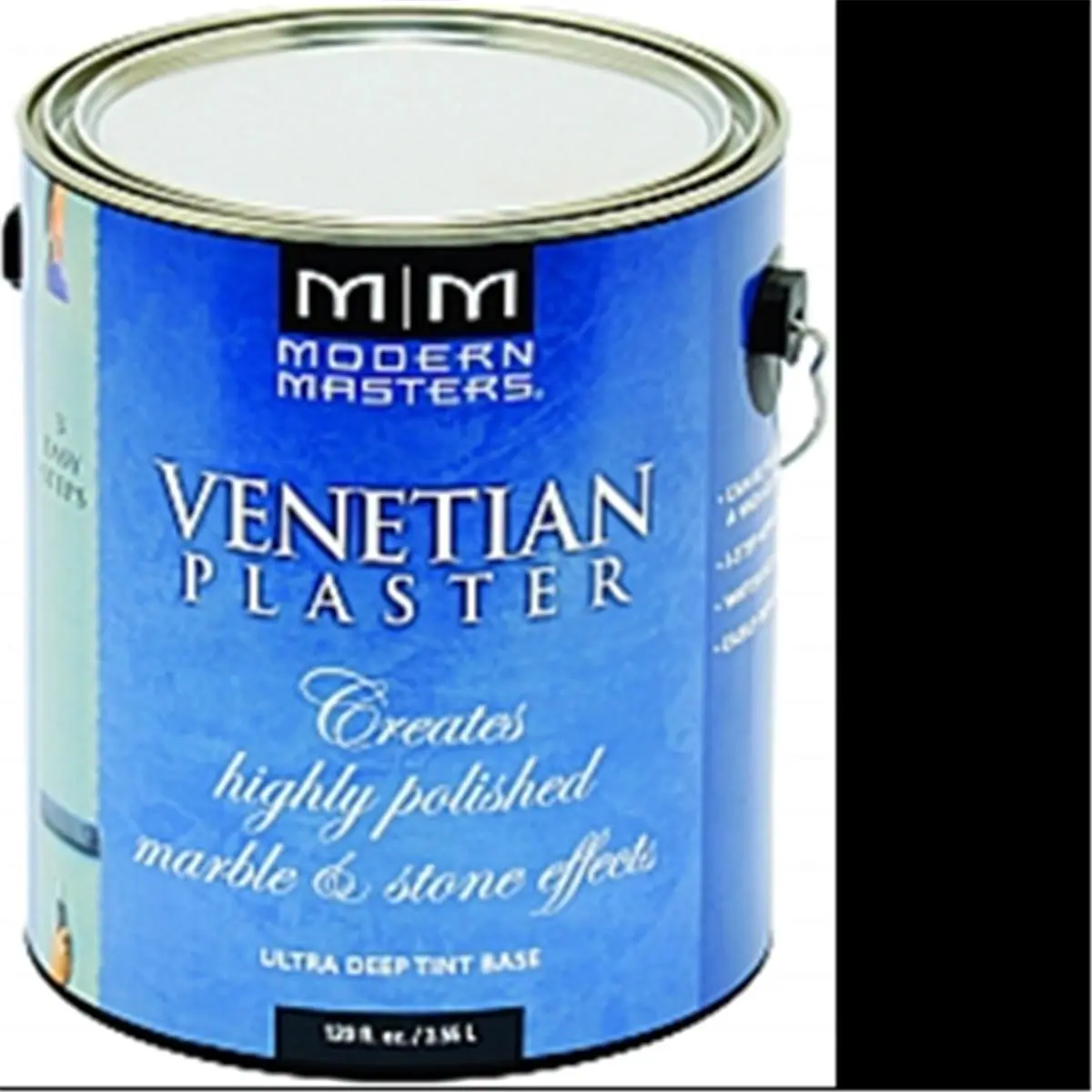 MODERN MASTERS VP200 1 Qt. Venetian Plaster Paint (Acrylic Plaster) - Ultra Deep Tint Base, Primer Req., for Automotive-Motorcycle Paint Care, Flat Surface Priming & High Polish Applications