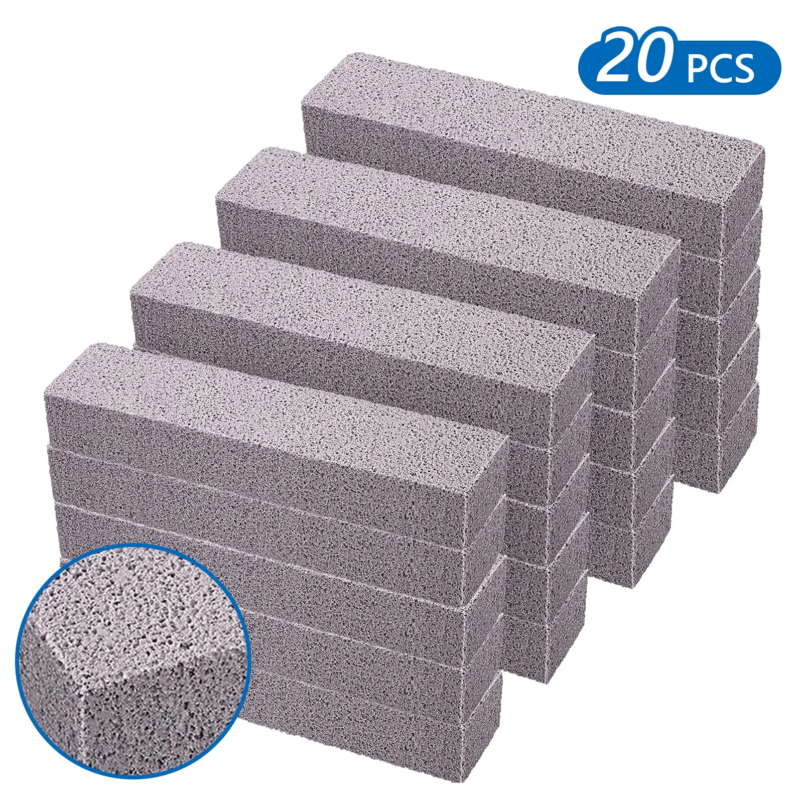 10/20 Pcs Stick Shape Pumice Stone Scrubbers, Durable High-Density Scouring Tools, Easy-to-Use Deep Cleaning Supplies for Households’ Kitchen/Home Needs, Solid Texture
