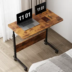 Rolling Laptop Desk w/ Wheels - Adjustable Stand Up Desk for Bed/Couch/Office by SogesPower (31.5")