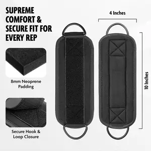 Ankle Straps for Cable Machines - One Size Fit with Premium Padding, Glute Kickback Ankle Strap for Women & Men, Cable Attachments for Gym, Booty Workouts, Leg Extension & Hip Abductors posture