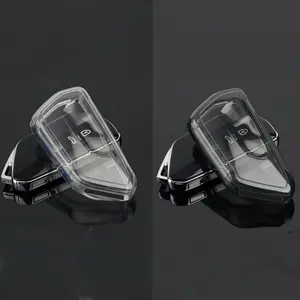 Tpu Full Transparent Soft Shell Car Remote Key Cover Case, Fits for Volkswagen Golf 8, Mk8, ID-4, ID-6, Skoda Octavia A8, Leon Fr, Cupra Mk4, Key Fob Protector, Car Key Accessory