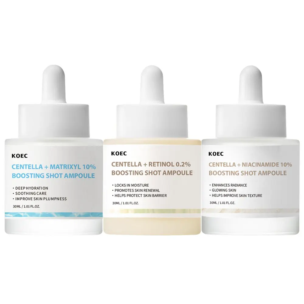 Blue Peptide Essence + Retinol Essence + Anti Aging Niacinamide Essence, Skincare, Face Care Products, Brightening Solution, Brightening Skin Routine, Hydrating and Brightening, Brighten Skin Tone, Boosts Skin Radiance, Face Serum Set