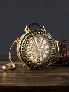 Vintage Watch Bag, Creative Handbag, Unisex Shoulder Crossbody Bag, New Retro Style, Suitable for Women, Can Be Used as Wallet, Fashionable Crossbody Bag