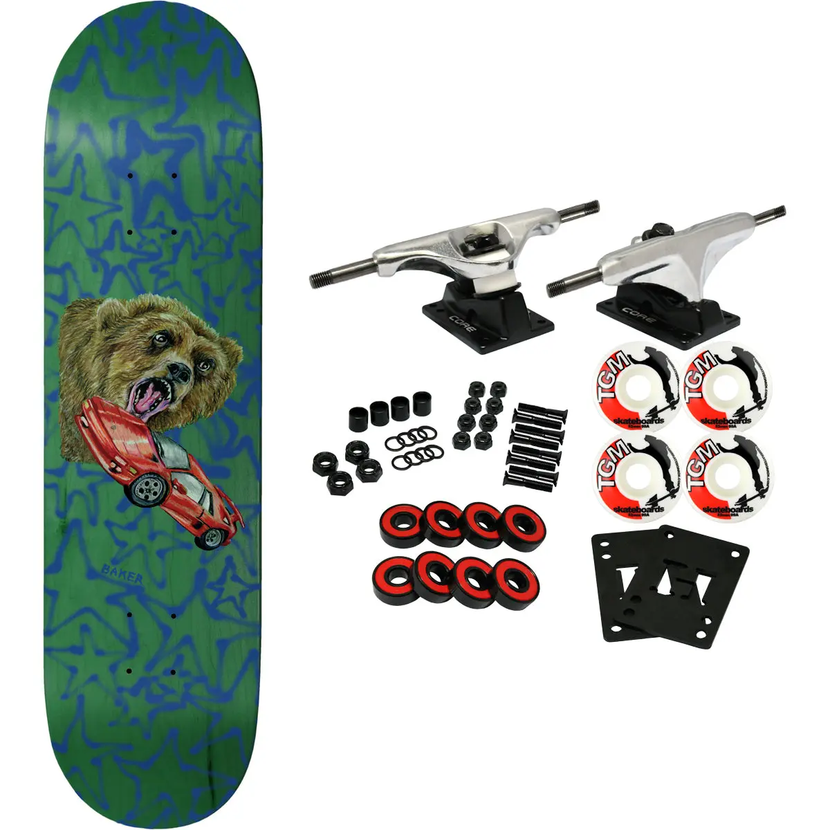Baker Skateboard Complete Jacopo Rocket Science Twin 8.38" x 31.75"