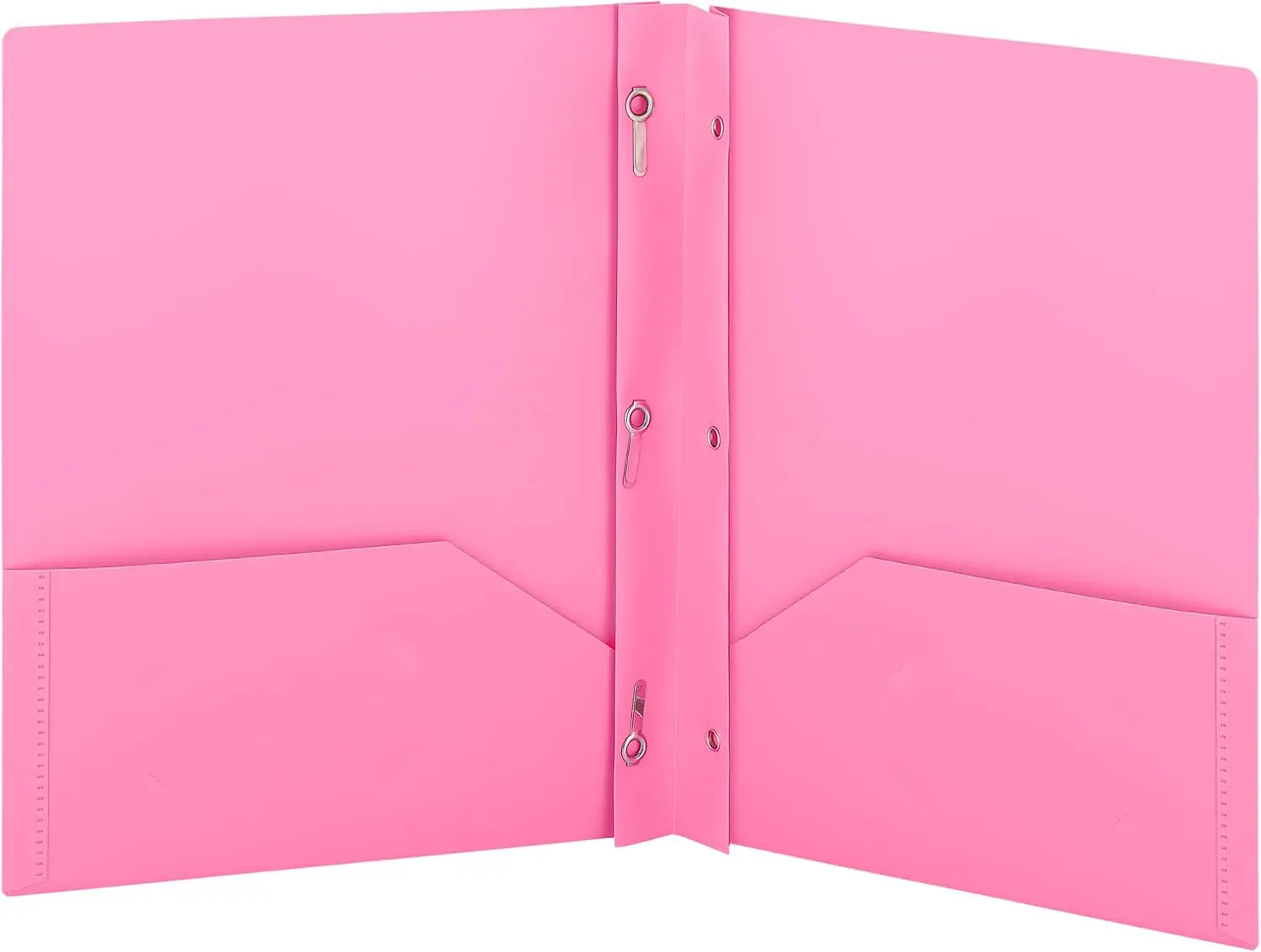 Enday 1-Pc Plastic 3-Prong Folder with 2 Pockets for Letter Size Sheets, Available in Pink, Blue, Green, Red, Purple, Grey (Computers & Office Filing Supplies)