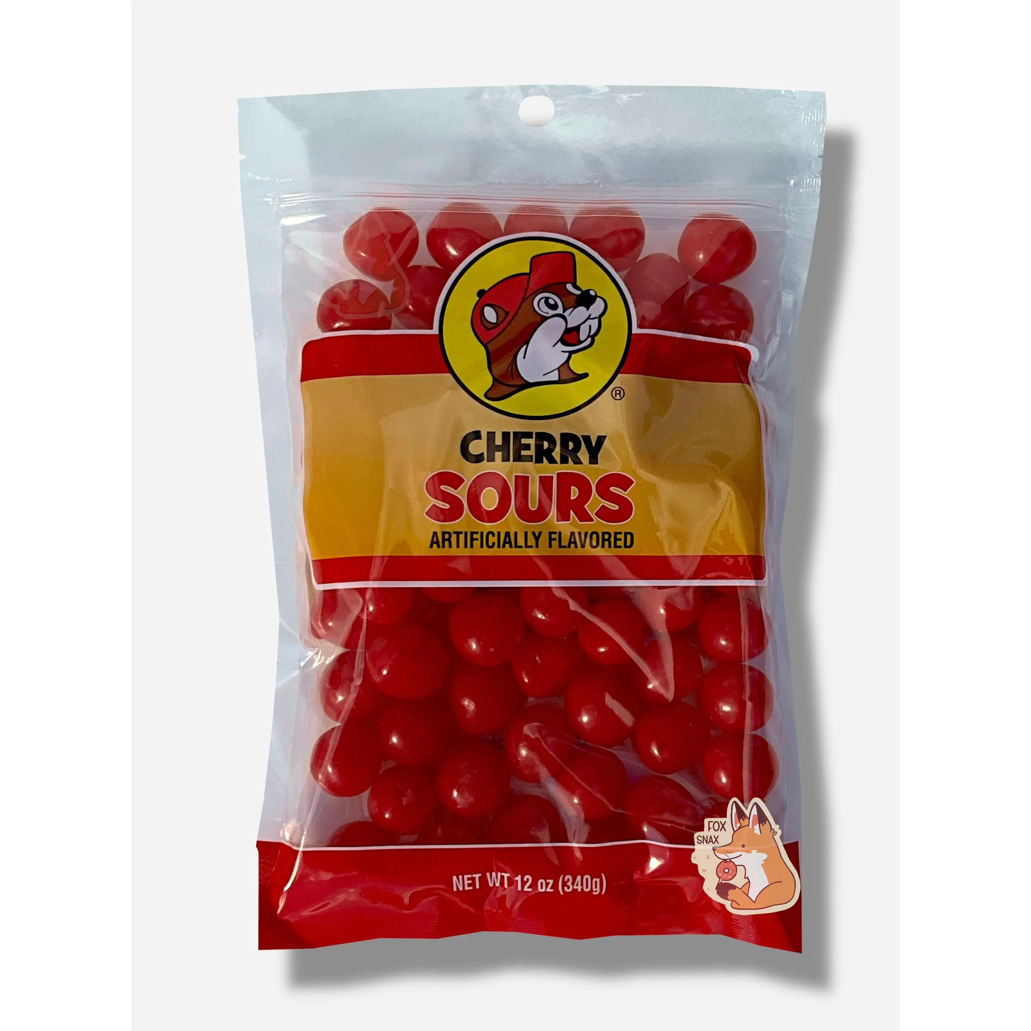 Buc-ee's Cherry Sours - 12 oz Pack of Bold  Cherry Flavored Chewy Candies - Artificially Flavored Sweet Treats
